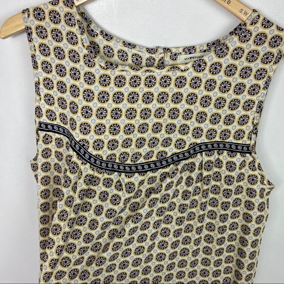 Nordstrom Max Studio Print Sleeveless Tiered Midi Dress Size Large Lightweight L - Picture 6 of 13